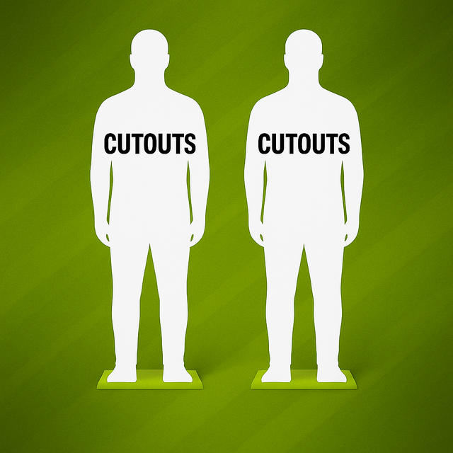 Outdoor yard sign cutout for promotional event Maryland"