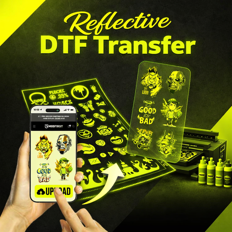 Upload Your Reflective DTF Gang Sheet