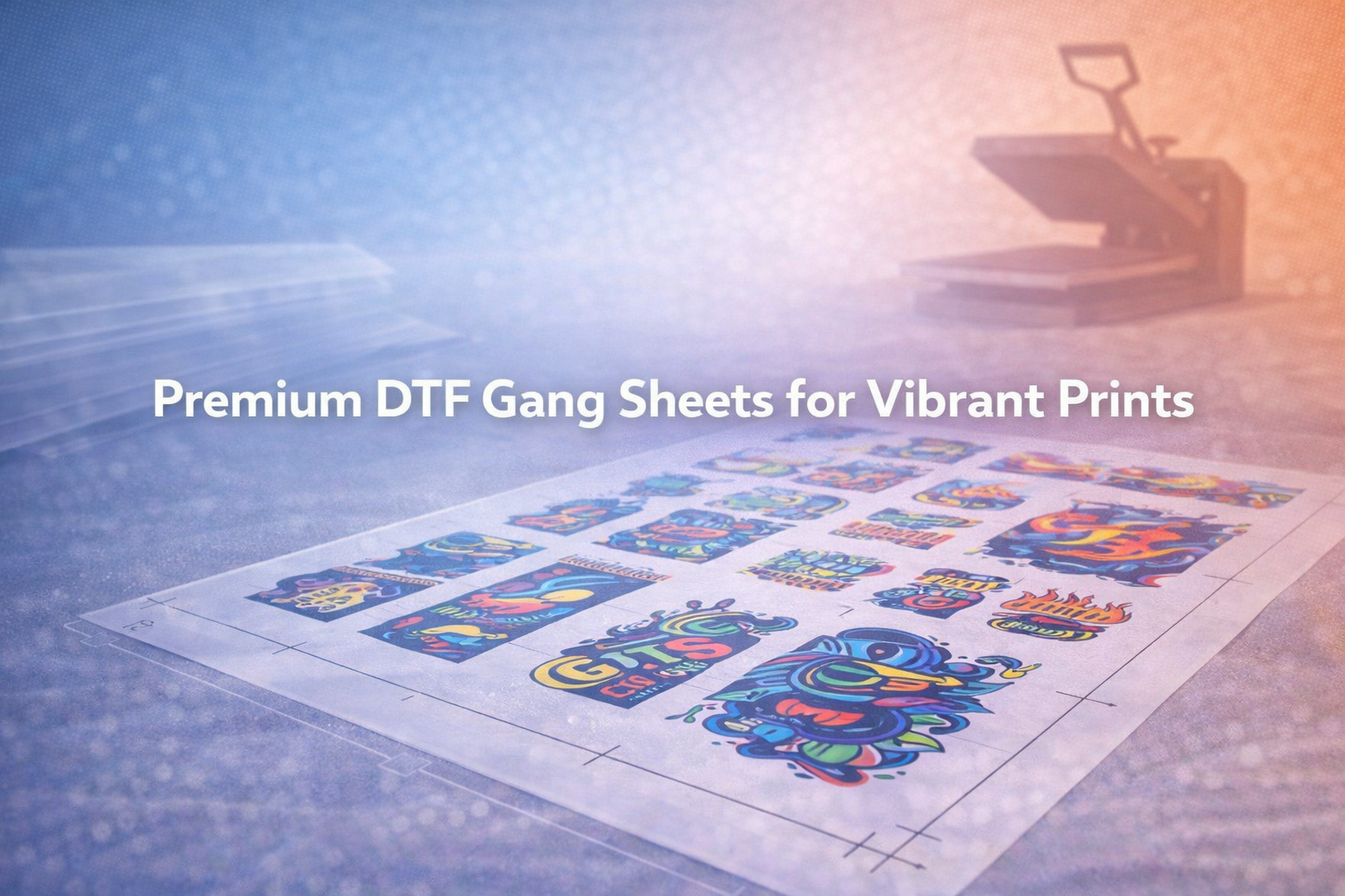 Premium DTF Gang Sheets for Vibrant Prints