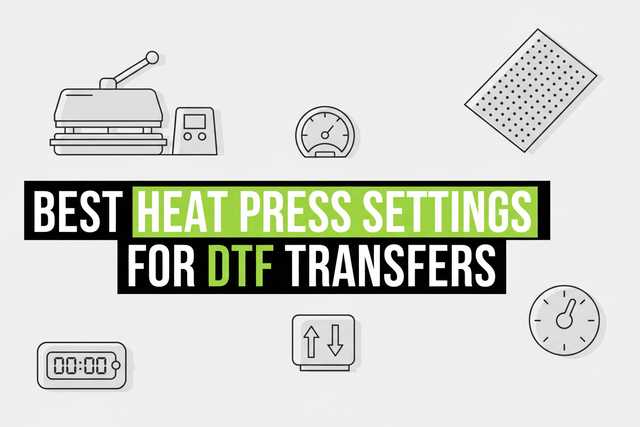 Best Heat Press Settings for DTF Transfers
