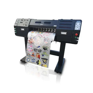 DTF printer printing custom transfer sheets for t-shirts