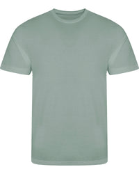 Dusty 
green t-shirt on a white background