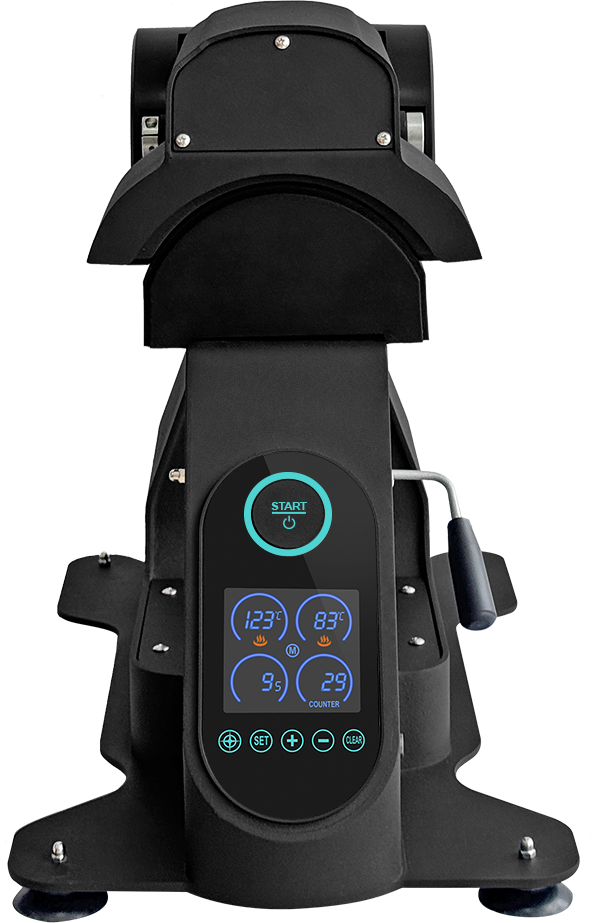 Fully Automatic Cap Press Machine with Dual Heating Laser Alignment Electric Hat Heat Press