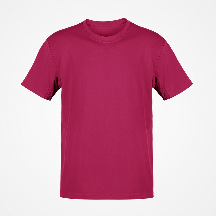 Red Hot Chili colored t-shirt on a light gray background
